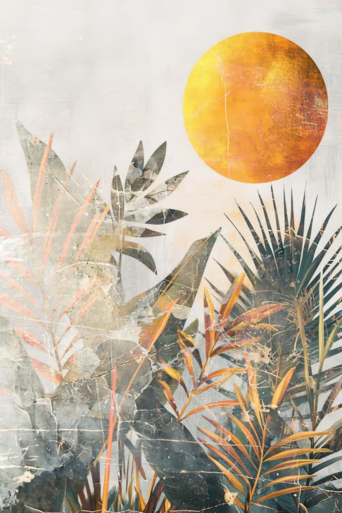 Golden Tropical Sun by Rafal Kulik — canvas wall art