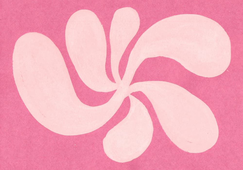 Soft Pink Organic Flow by Santhosh ch — canvas wall art