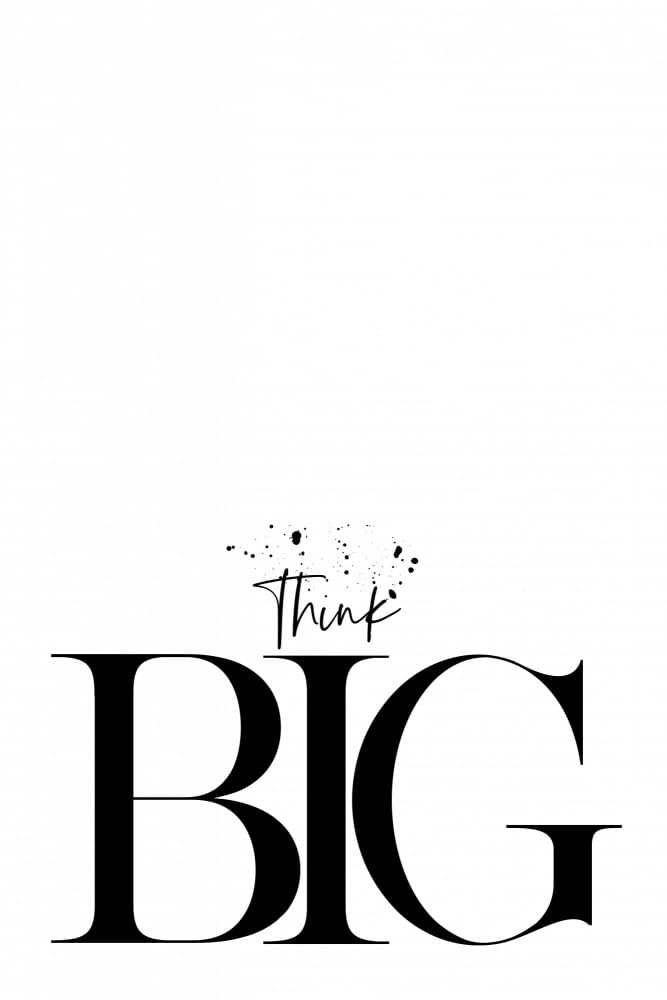 Think Big Motivation by Melanie Viola — canvas wall art