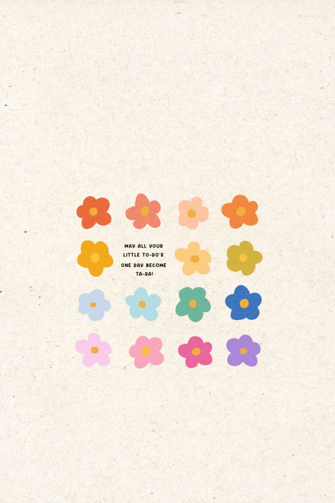 Colorful Flowers Ta-Da by Xuan Thai — canvas wall art