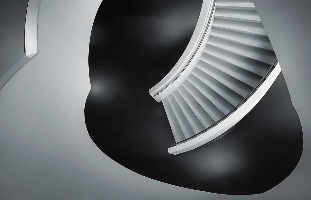Elegant Spiral Staircase by Henk van Maastricht — canvas wall art