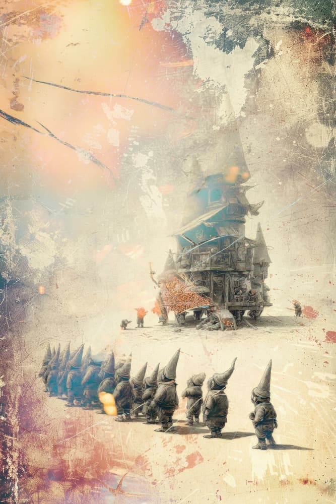 Whimsical Gnome Procession by Rafal Kulik — canvas wall art