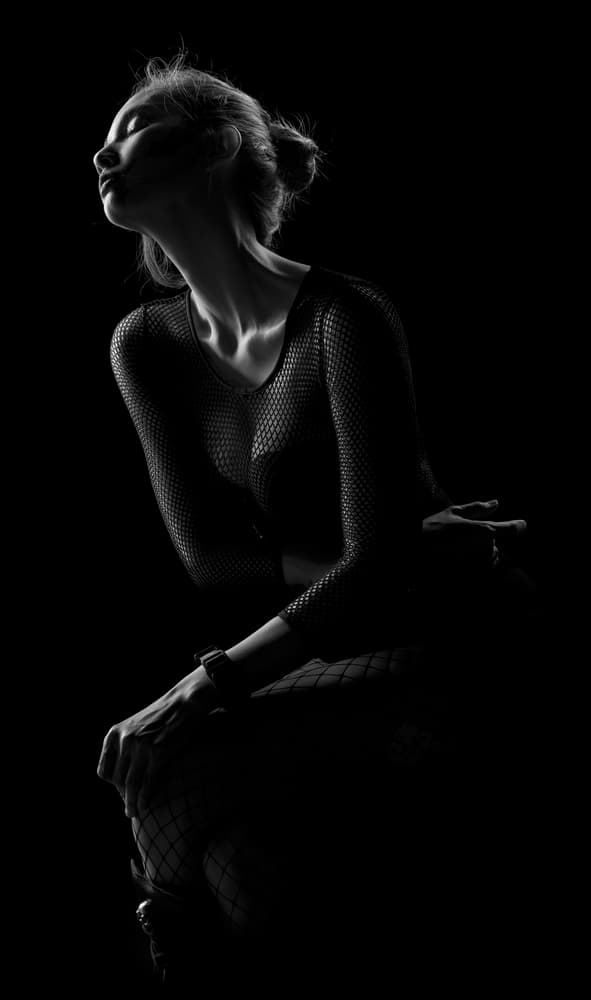 Sensual Shadow Woman by Sebastian Kisworo — canvas wall art