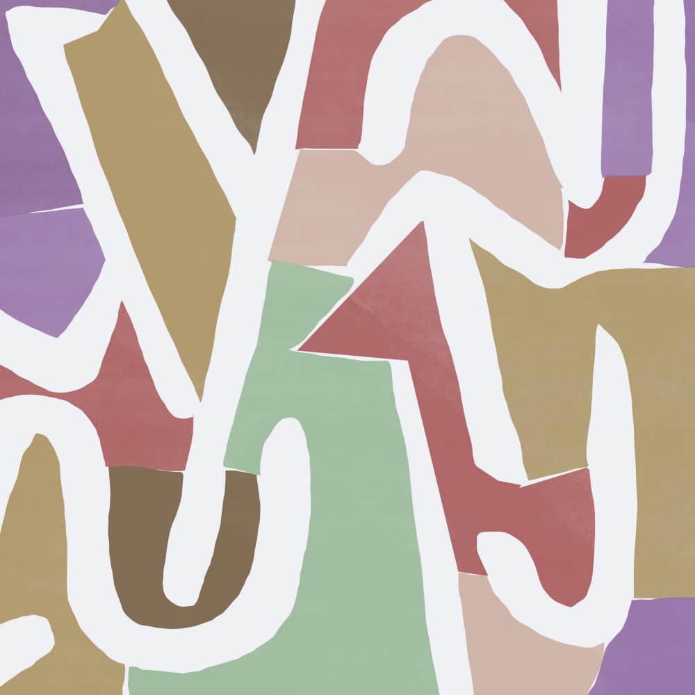 Organic Abstract Shapes by Little Dean — canvas wall art