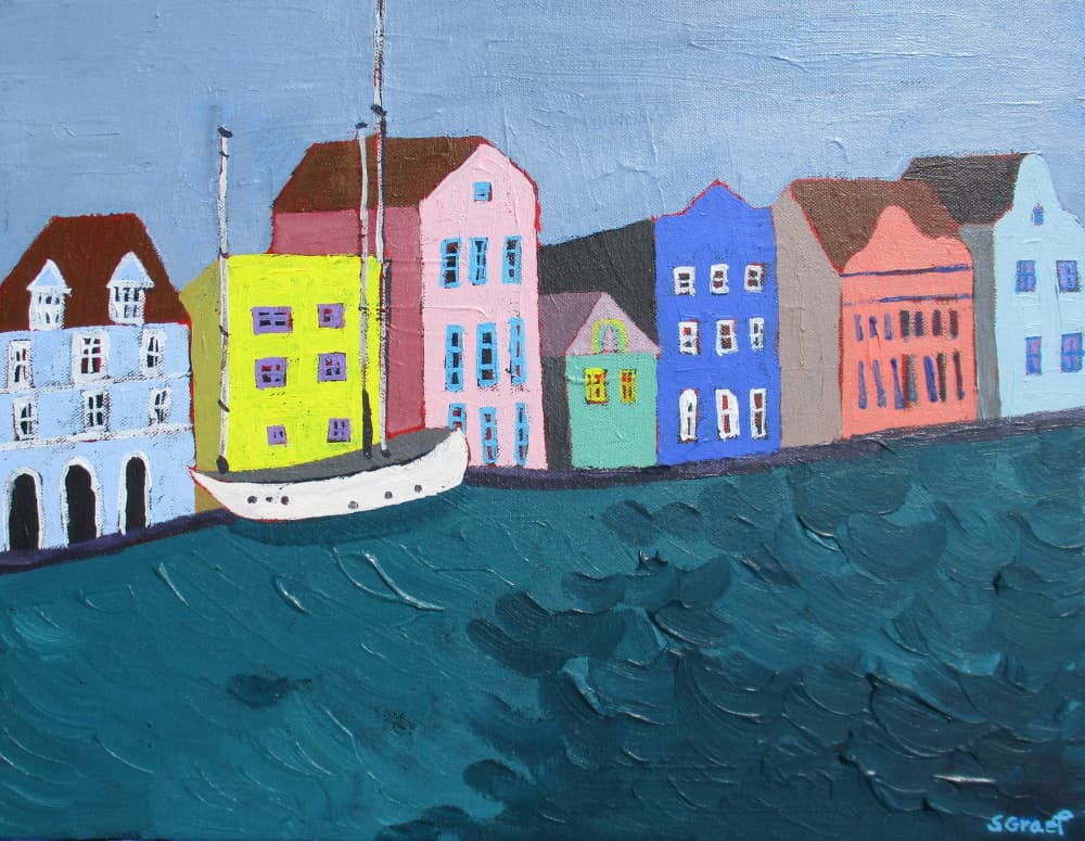 Curacao by Sue Graef — canvas wall art