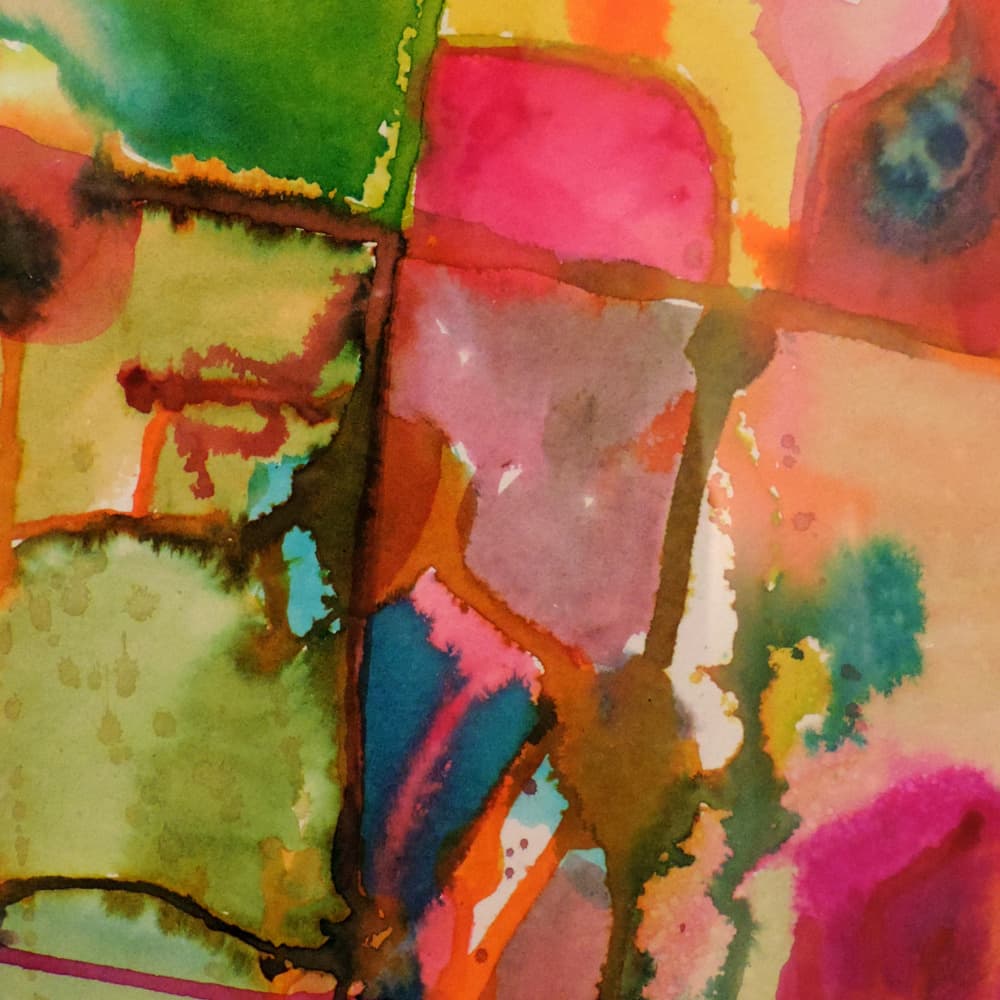 Vibrant Abstract Hues by Sylvie Demers — canvas wall art