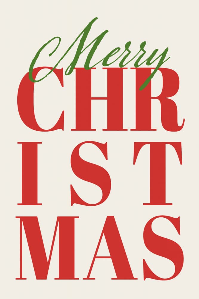 Merrychristmasno02 by Treechild — canvas wall art