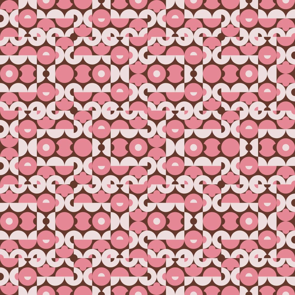 Blush Geometric Circles by Little Dean — canvas wall art