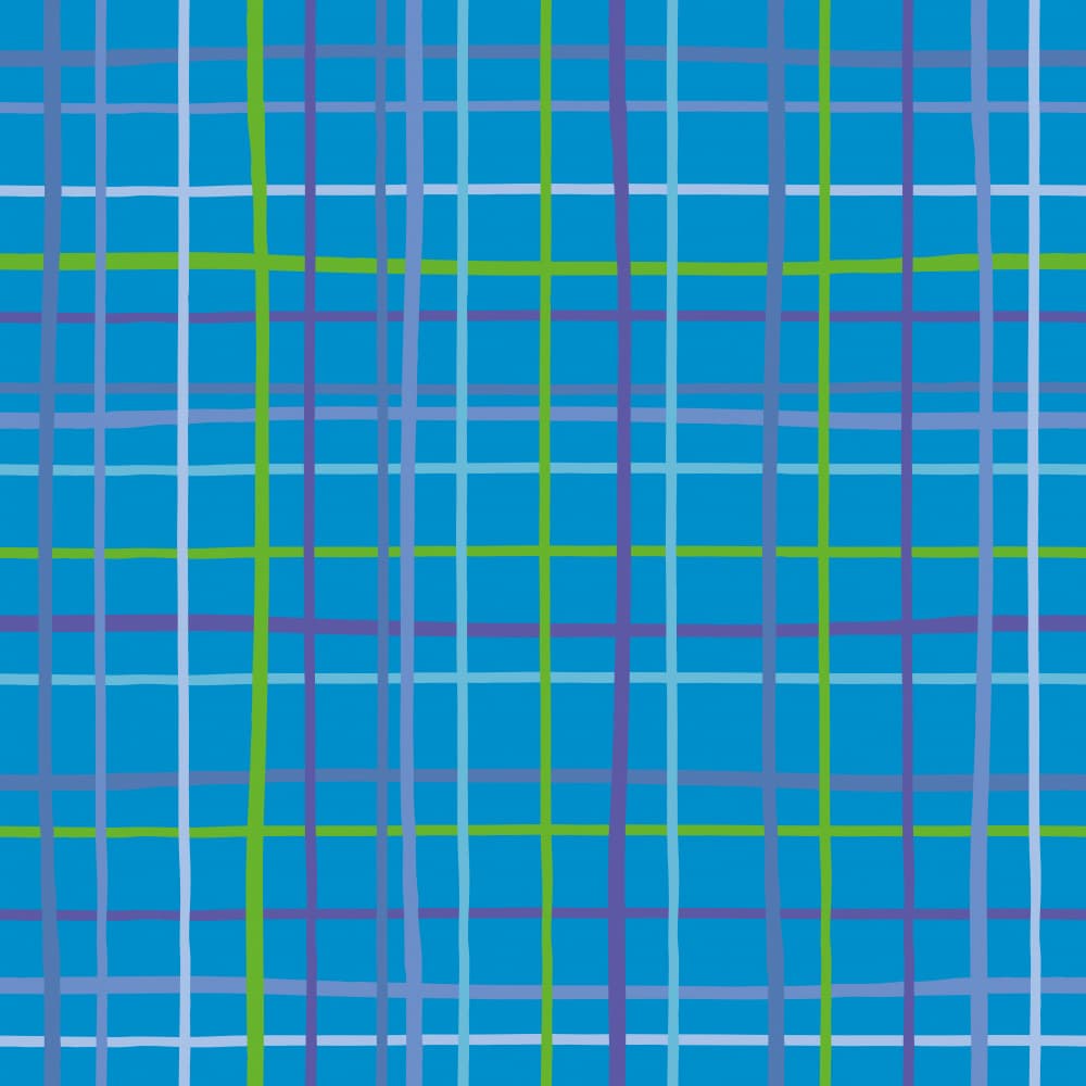 Colorful Grid Pattern by Yvonne Gustafsson — canvas wall art