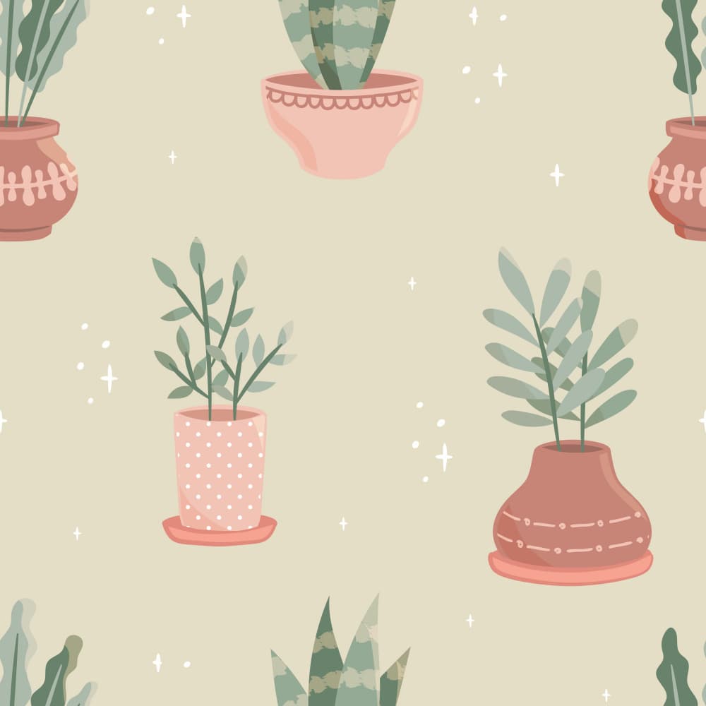 Cozy Potted Plants by Weronika Gross — canvas wall art