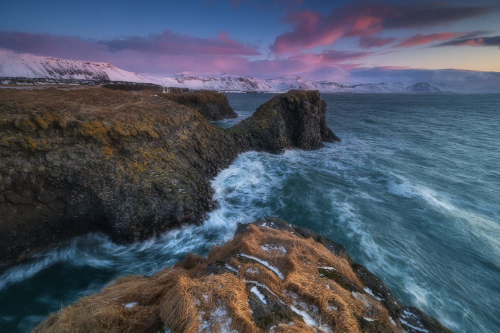 Dramatic Coastal Sunset by Adam Pachula — canvas wall art