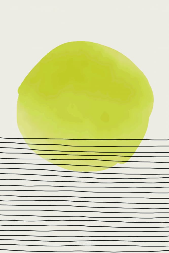 Green Citrus Lines by jay stanley — canvas wall art