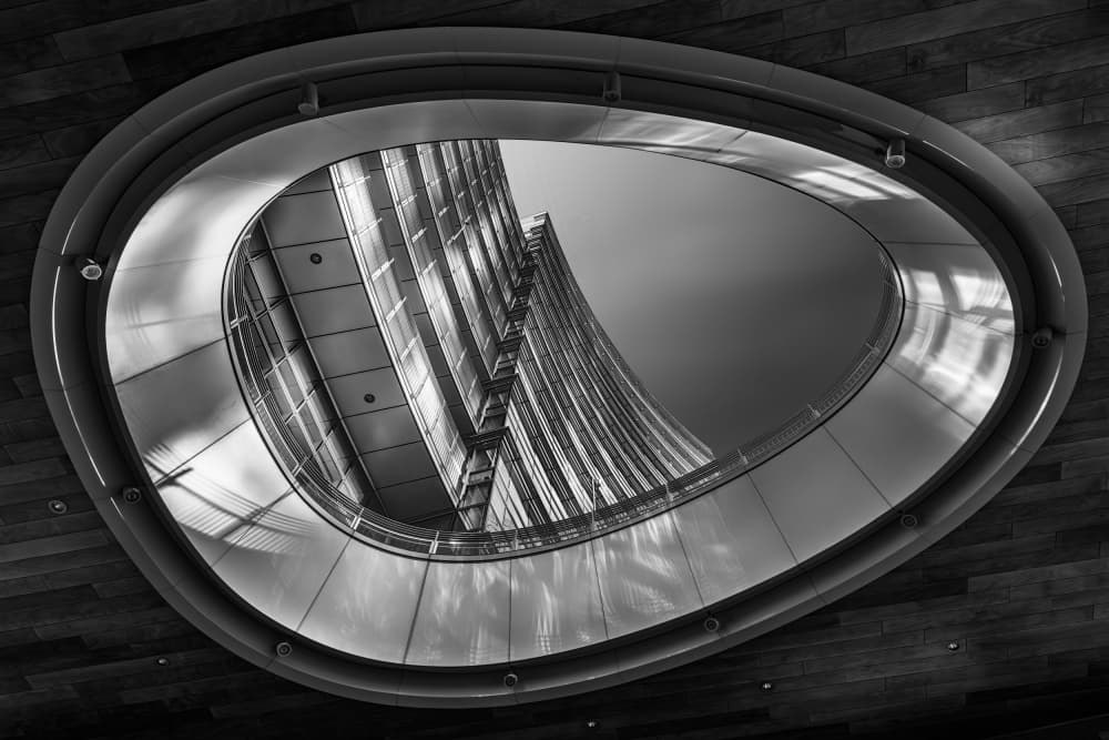 Modern Architectural Curve by Fiorenzo Rondi — canvas wall art