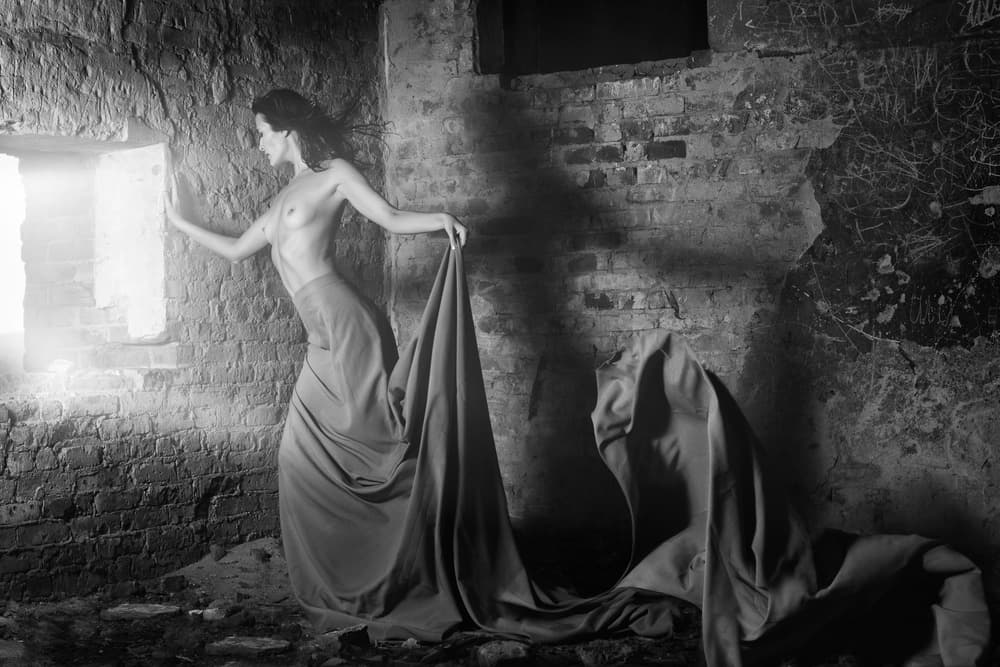 Nude Woman by Window by Anton Belovodchenko — canvas wall art