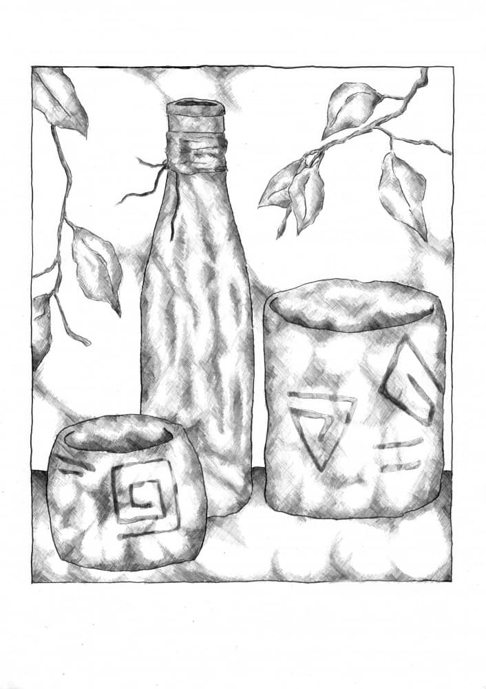 Rustic Monochrome Still Life by Kulik — canvas wall art