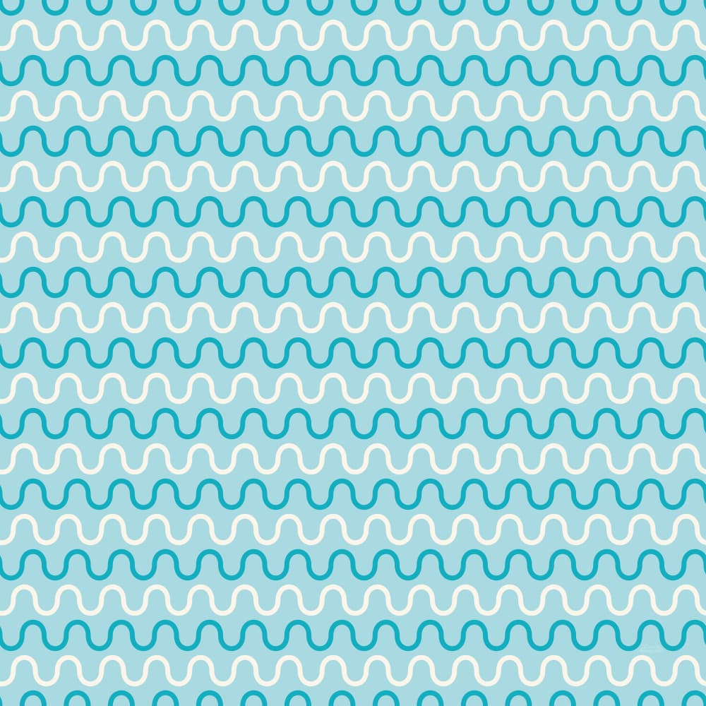 Gentle Aqua Waves by Carrie Cantwell — canvas wall art
