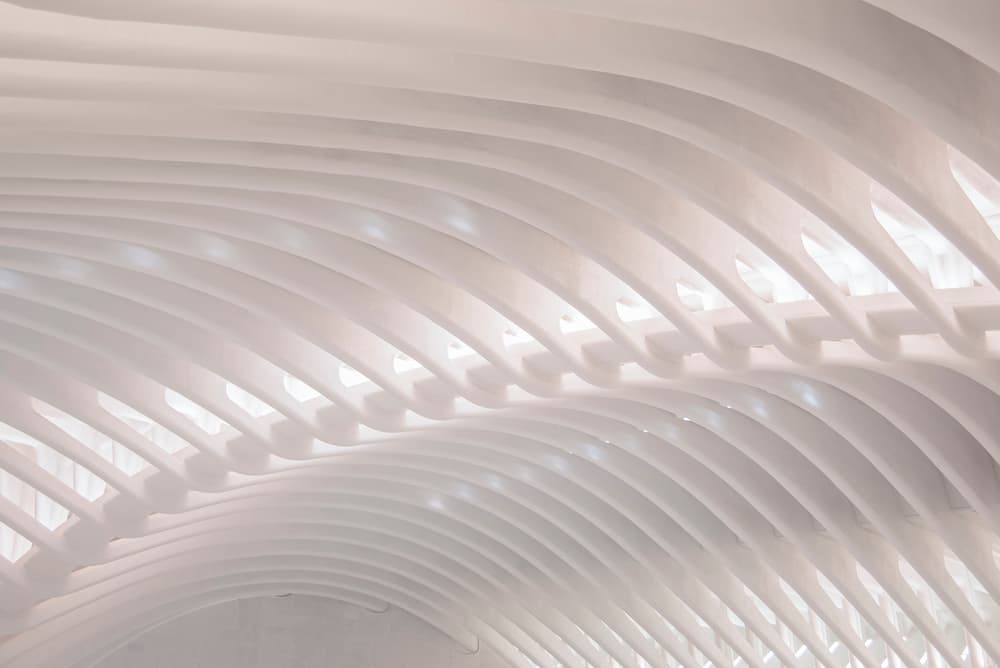 Flowing White Architecture by Linda Wride — canvas wall art