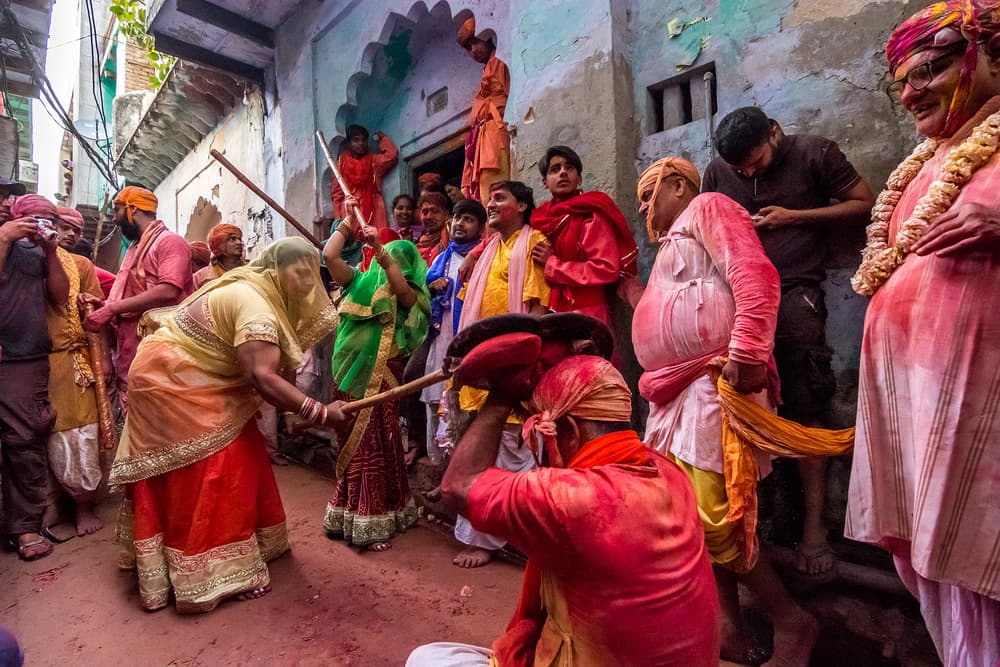 Holi Festival Play by Saurabh Sirohiya — canvas wall art