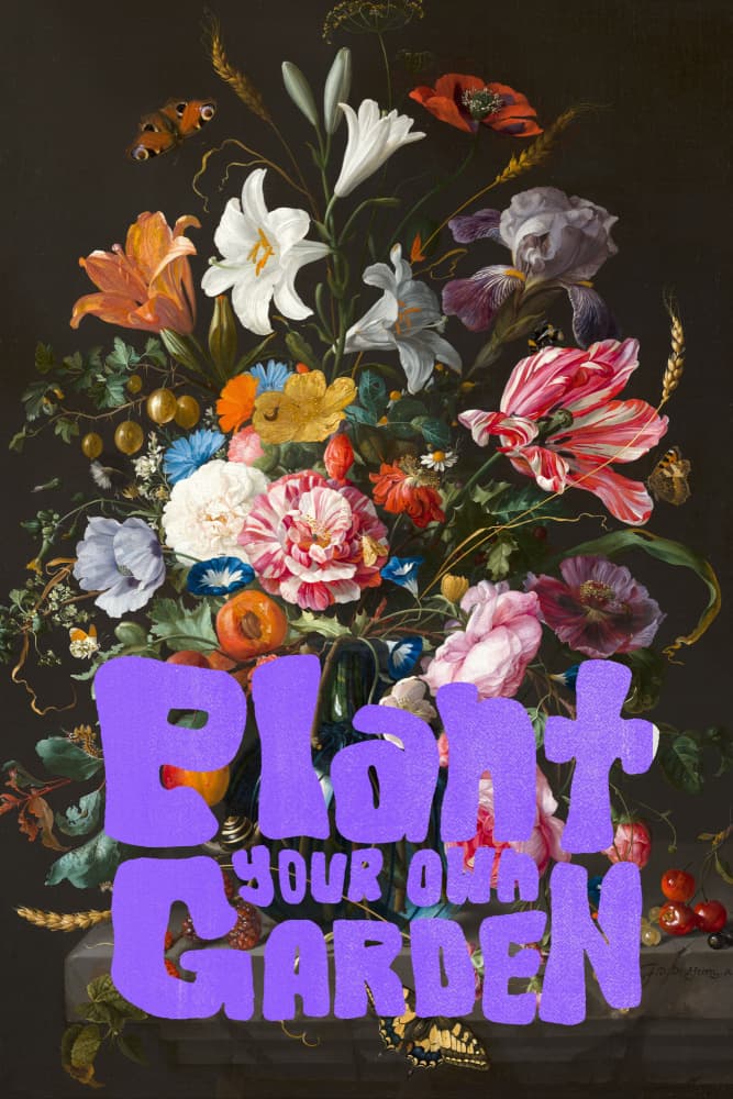 Plant Your Own Garden Flowers by The Art Concept — canvas wall art