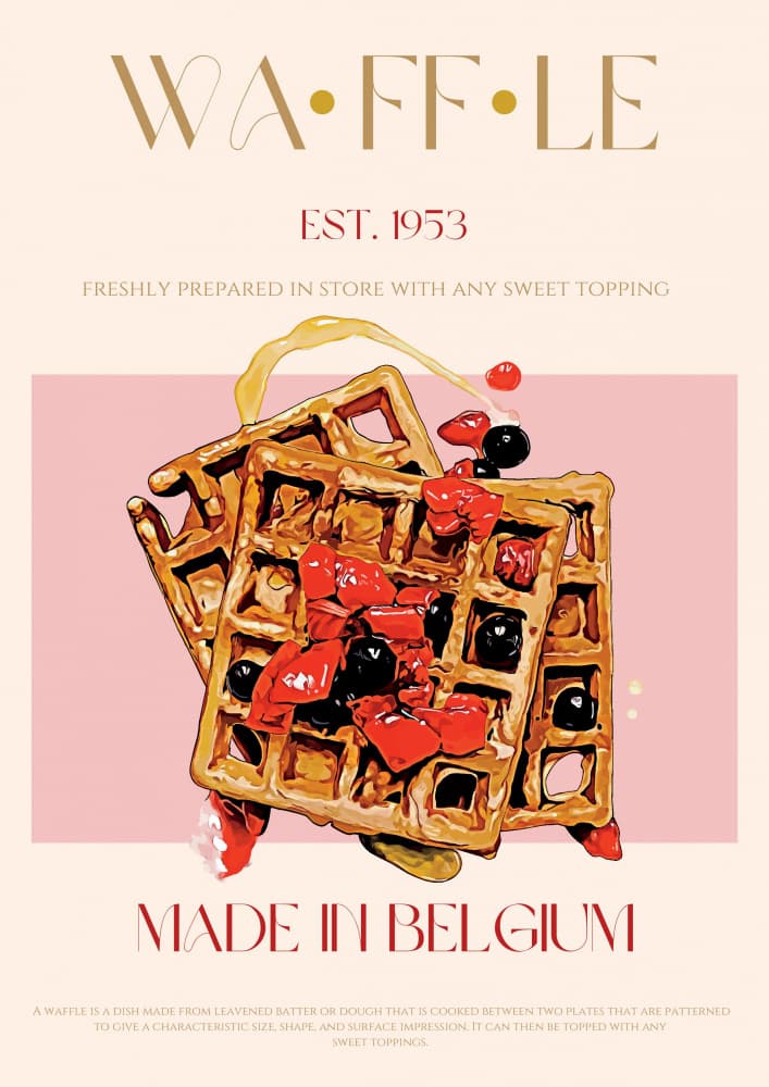 Waffle Print by Nazma Khokhar — canvas wall art