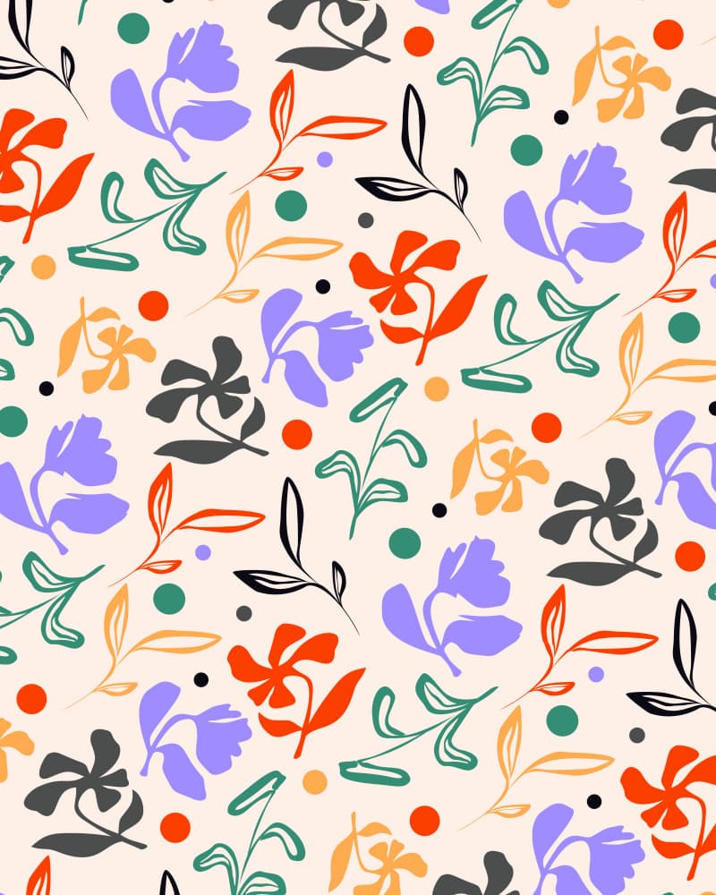 Colorful Botanical Blooms by Kintsugi99 — canvas wall art