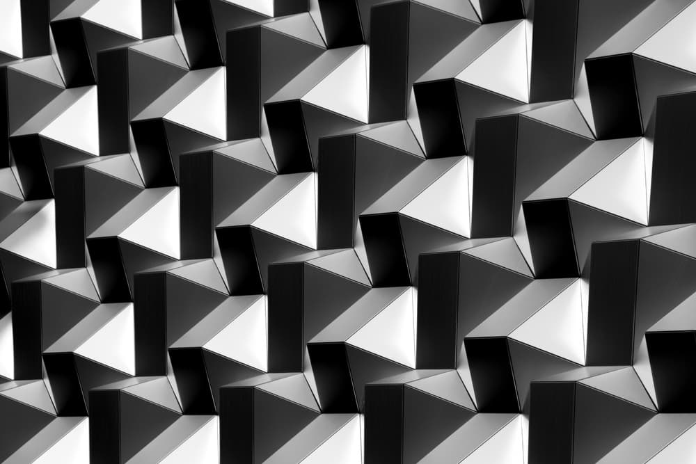 Monochrome Geometric Pattern by Hans-Wolfgang Hawerkamp — canvas wall art