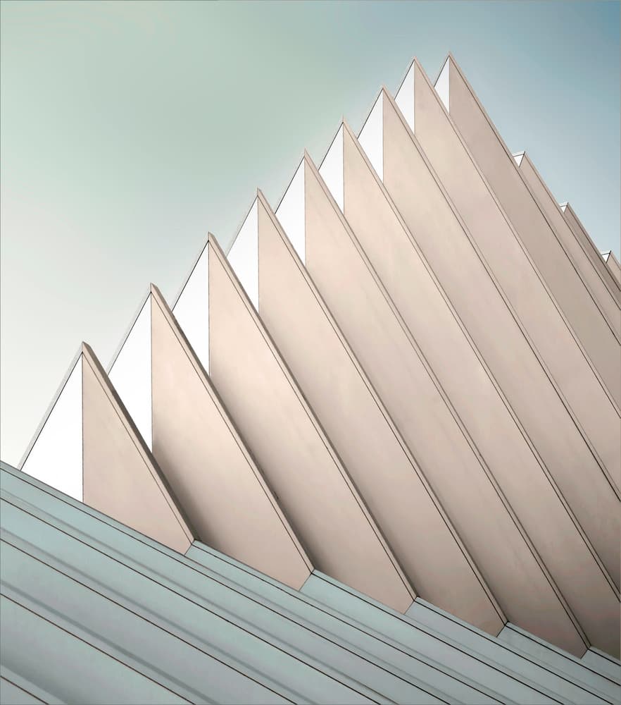 Geometric Architectural Forms by Gilbert Claes — canvas wall art