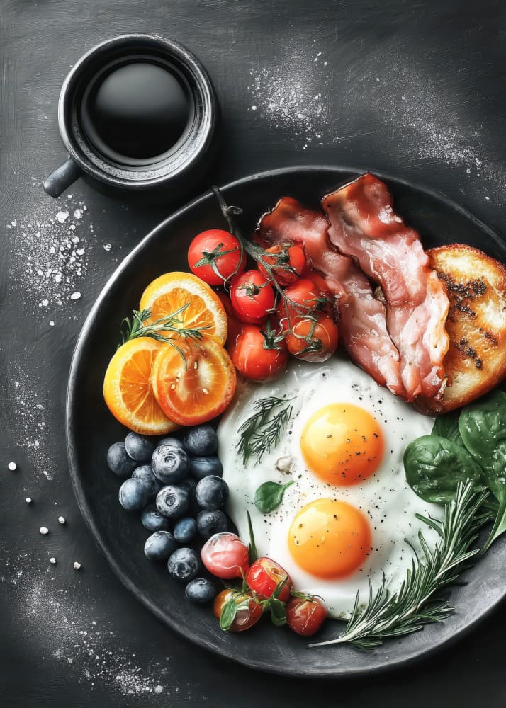 Gourmet Breakfast Plate by Justyna Jaszke — canvas wall art