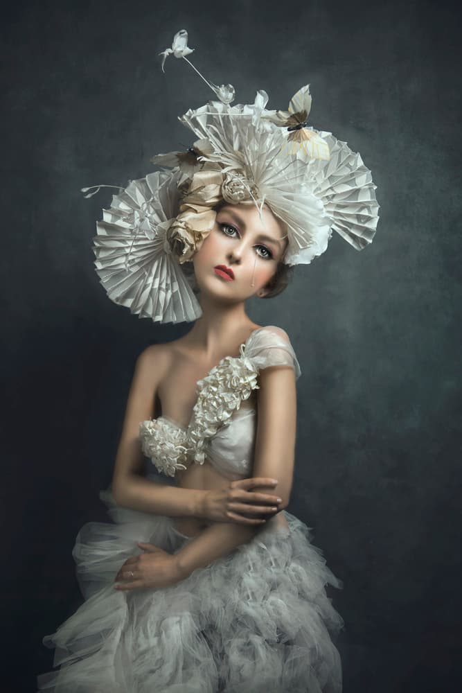Ethereal Fashion Portrait by Joan Blease — canvas wall art