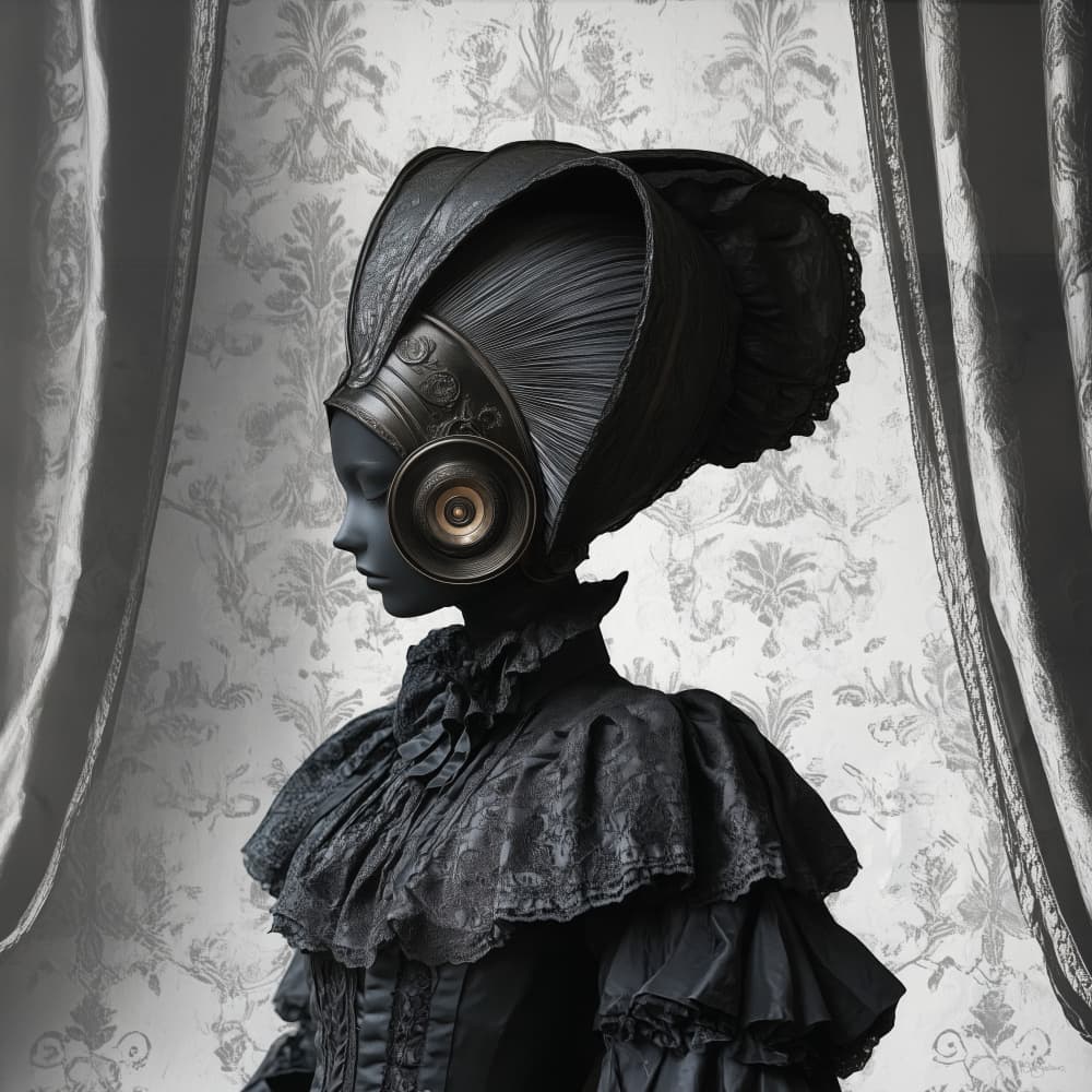 Gothic Steampunk Profile by Sue Skellern — canvas wall art
