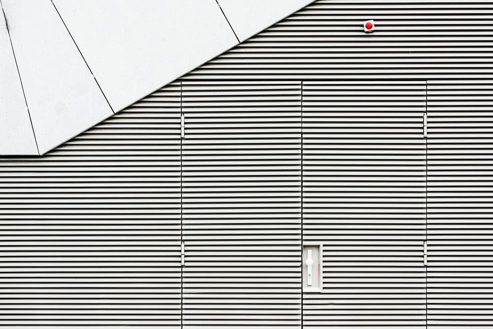 Red Dot on Stripes by Greetje van Son — canvas wall art