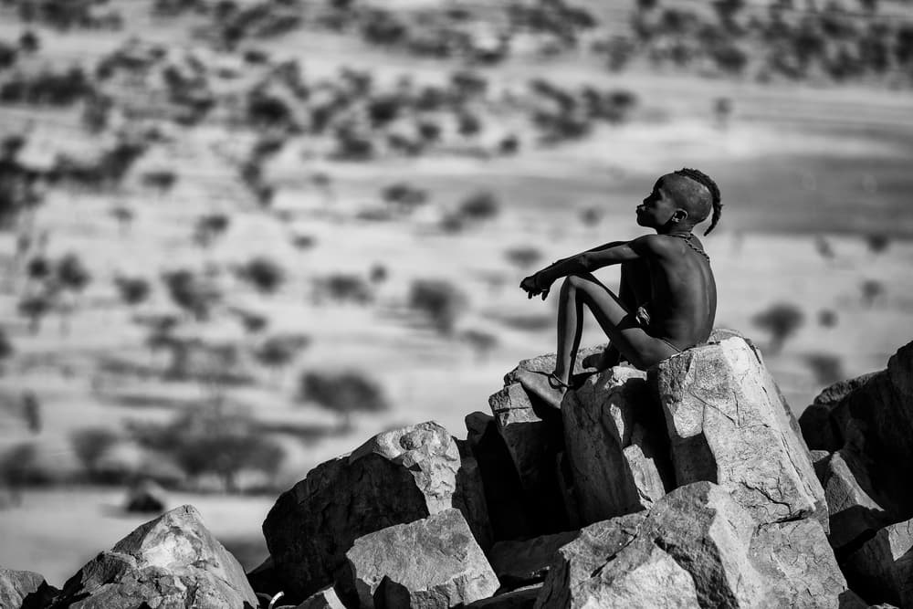 African Child's Horizon by Goran Jovic — canvas wall art