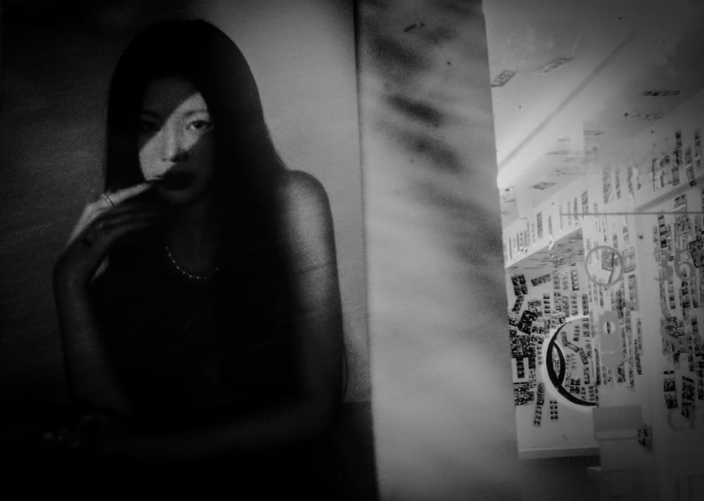 Mysterious Woman In Shadows by Mi Young Choi — canvas wall art