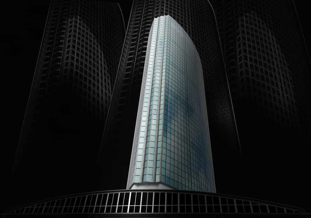 Radiant City Skyscraper by Marc Huybrighs — canvas wall art
