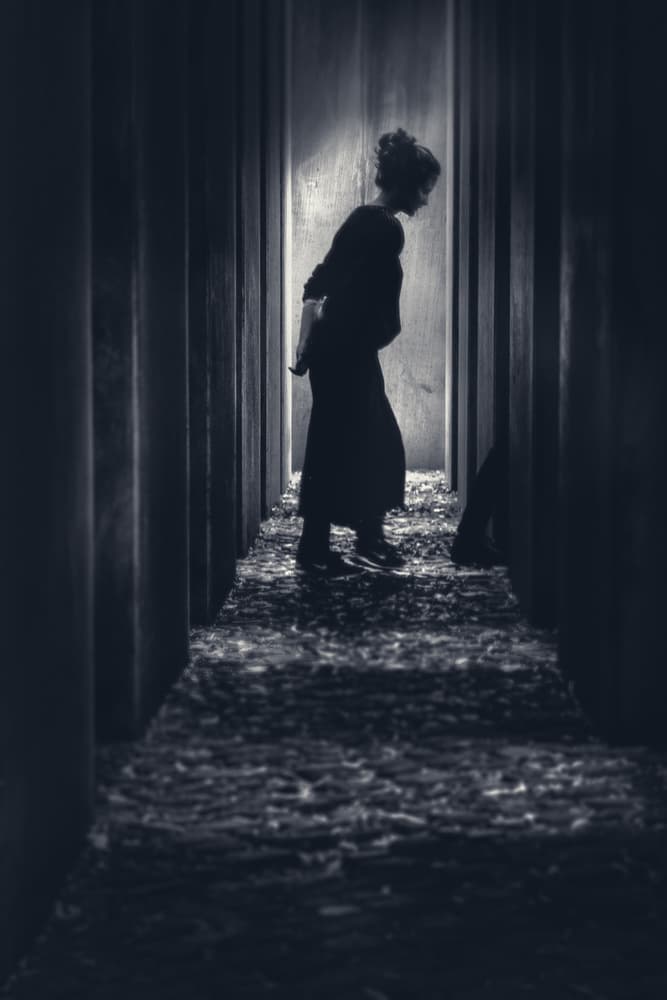 Solemn Walk Through Pillars by Marc Huybrighs — canvas wall art