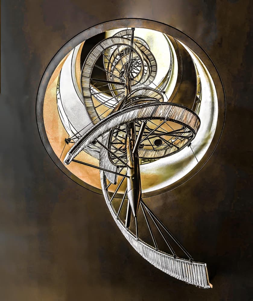 Modern Helix Staircase by Arnon Orbach — canvas wall art