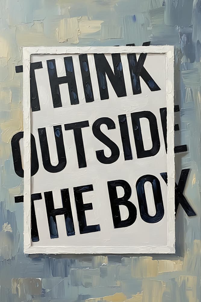Think Outside The Box by HUGO — canvas wall art