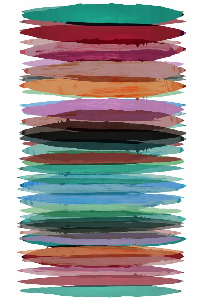 Vibrant Abstract Strokes by cartissi — canvas wall art