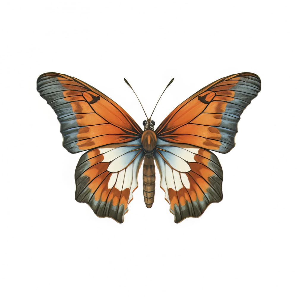 Vibrant Orange Butterfly by Bilge Paksoylu — canvas wall art