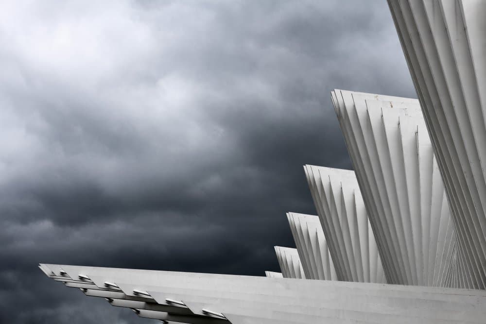 Dramatic White Architecture by Fiorenzo Rondi — canvas wall art