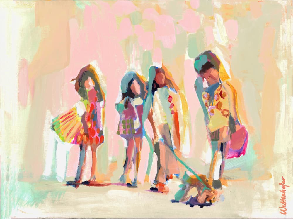 Bffs by Jenny Westenhofer — canvas wall art