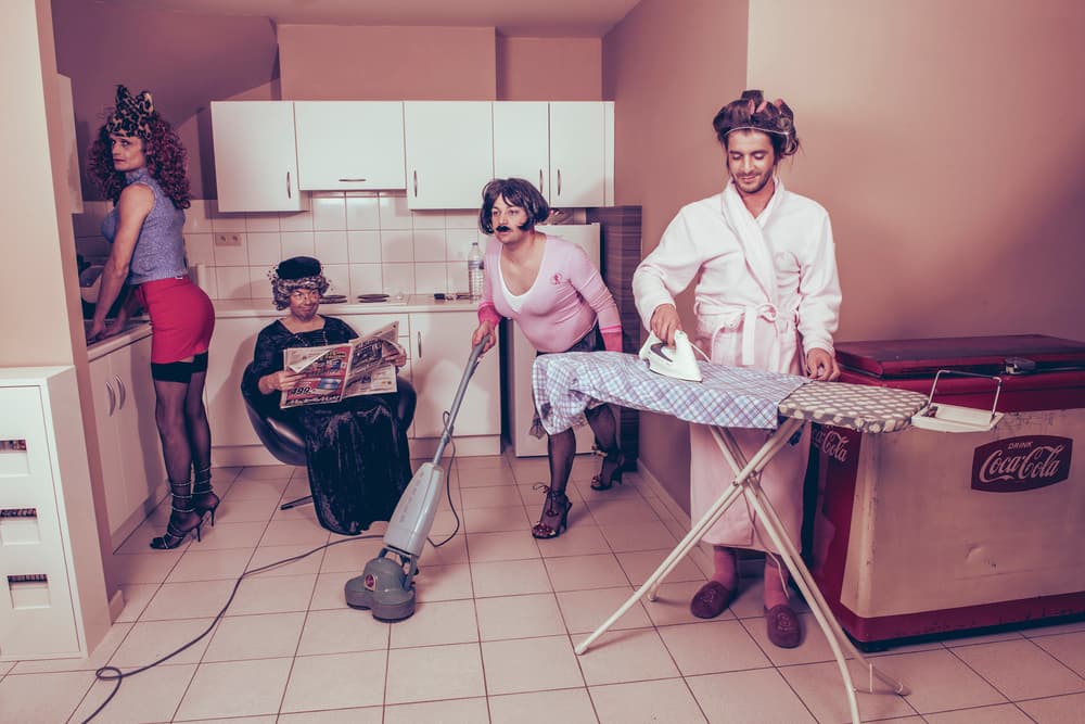 Domestic Role Reversal by gNo — canvas wall art