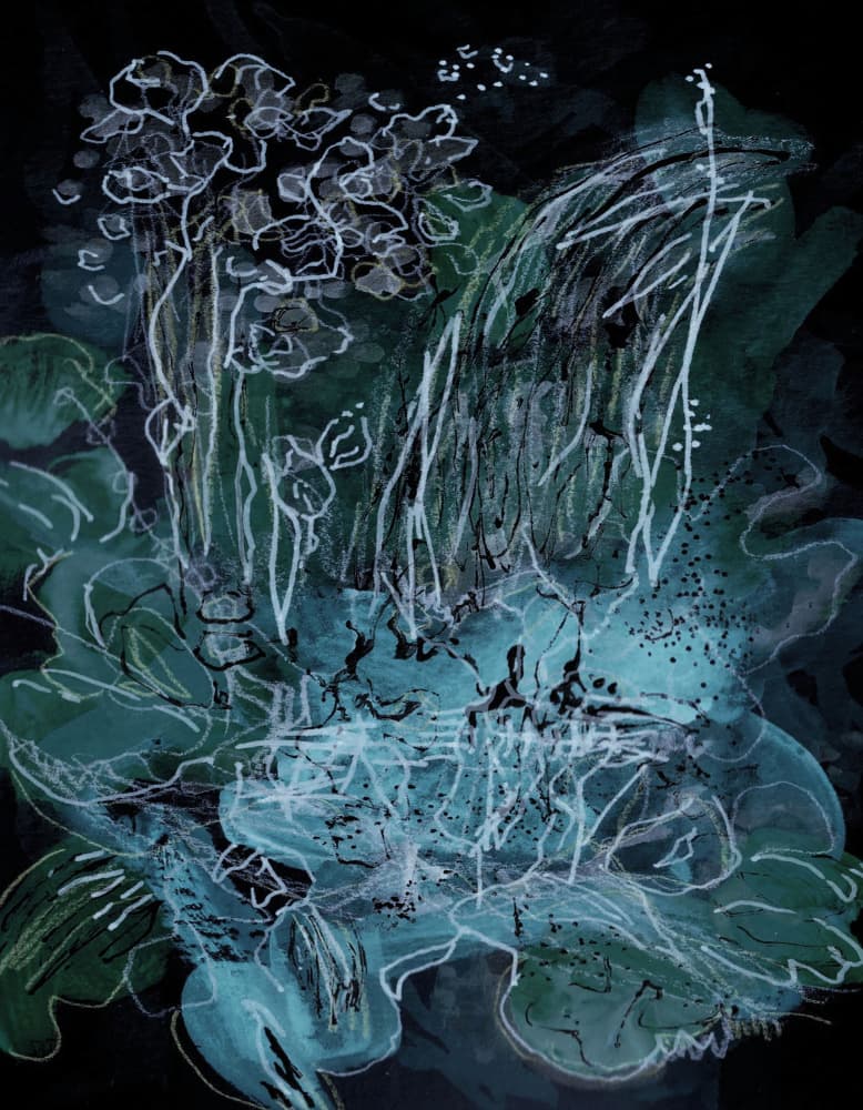 Ethereal Water Garden by Lori Ann Folz — canvas wall art