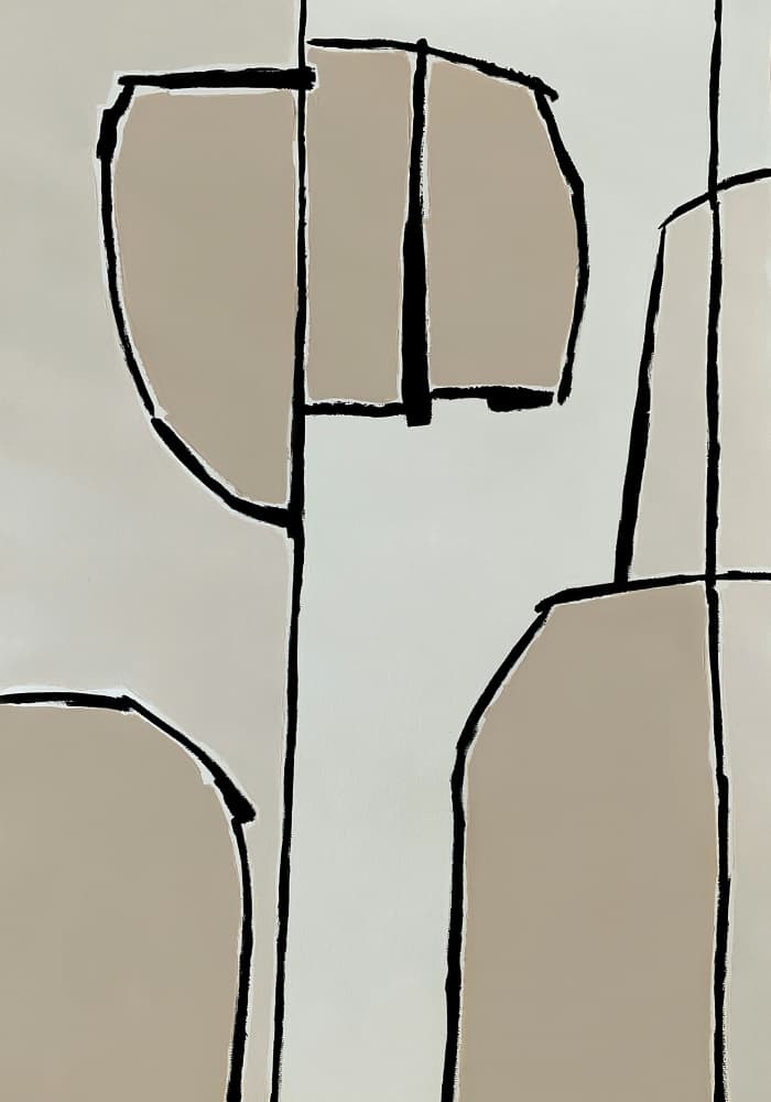 Organic Neutral Shapes by Andrea Reichhart — canvas wall art