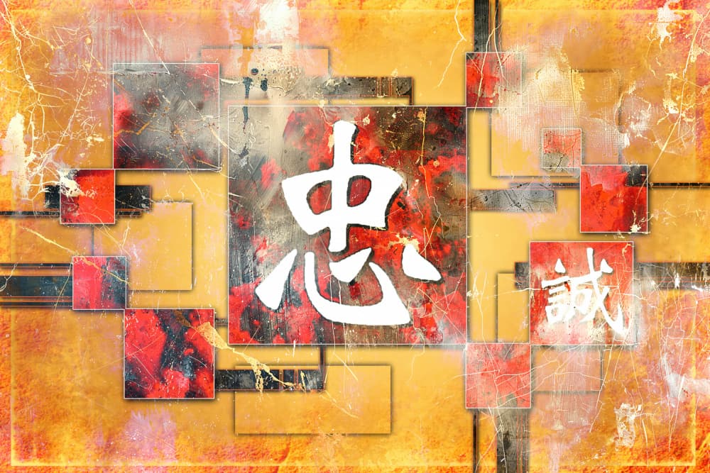 Abstract Asian Calligraphy by Rafal Kulik — canvas wall art