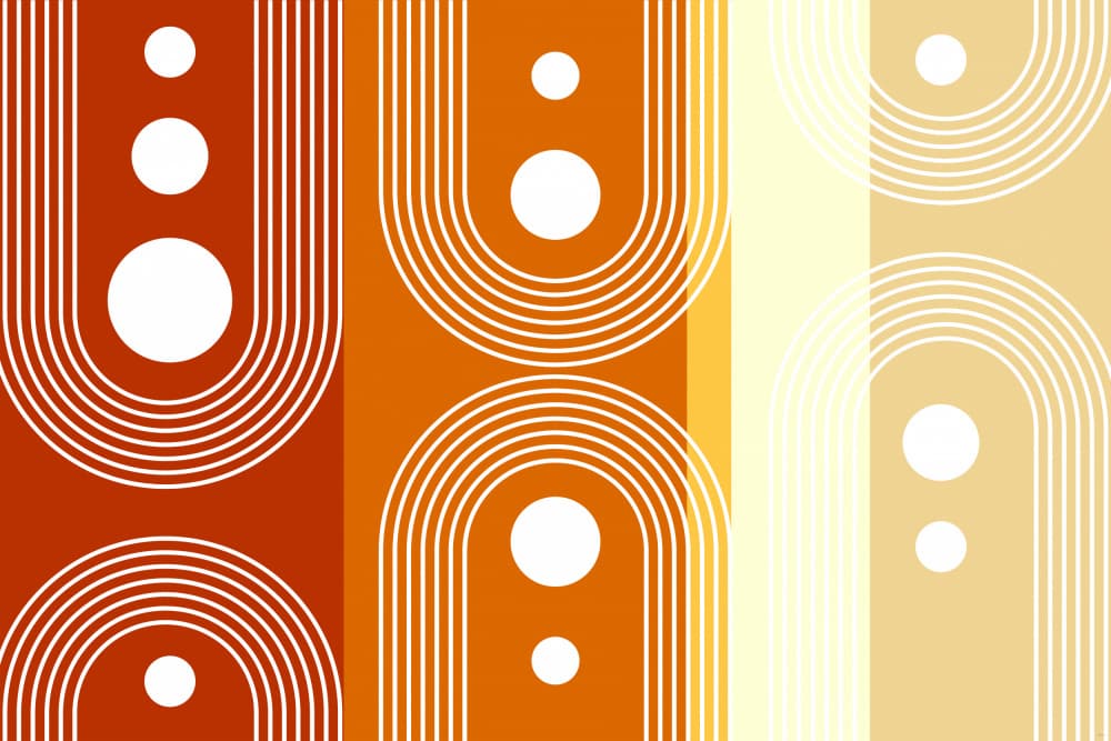 Geometric Arch Pattern by Sue Skellern — canvas wall art