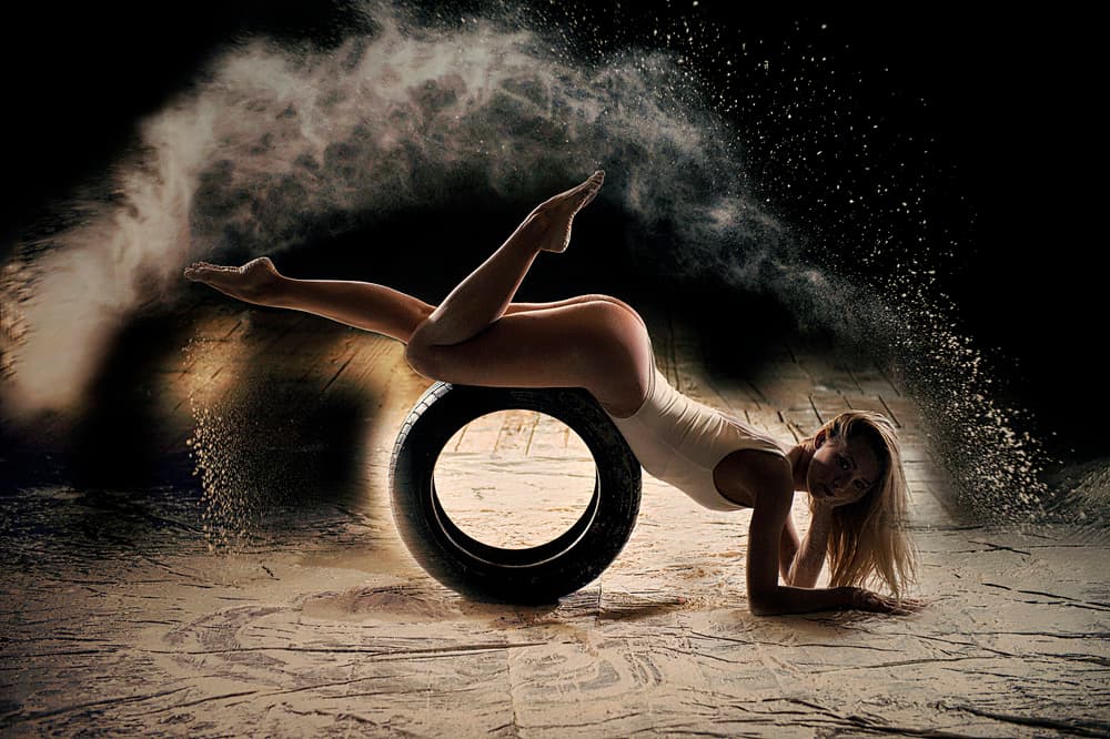 Dynamic Dance in Dust by Adela Lia Rusu — canvas wall art