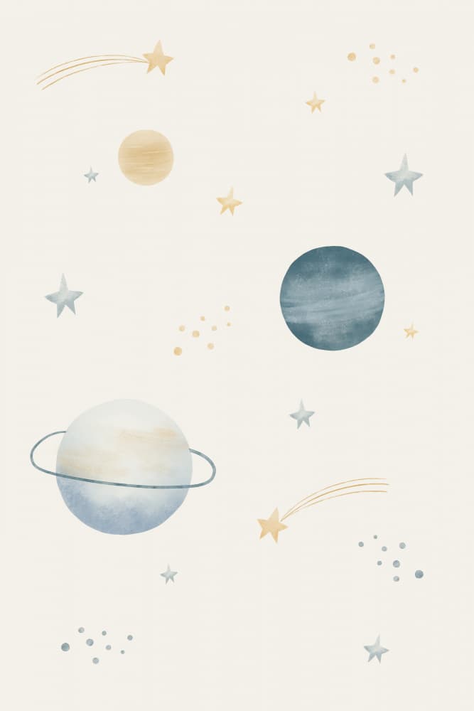 Cosmic Pastel Dream by Menina Lisboa — canvas wall art