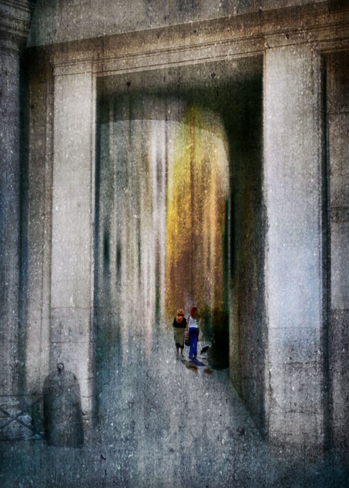 Dreamy City Path by Raffaele Corte — canvas wall art