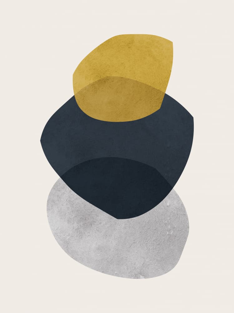Modern Shapes Balance by Vitor Costa — canvas wall art